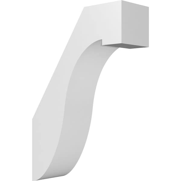 Ekena Millwork 3-in. W x 8-in. D x 12-in. H Del Monte Architectural Grade PVC Knee Brace BRCP03X08X12DEL - main